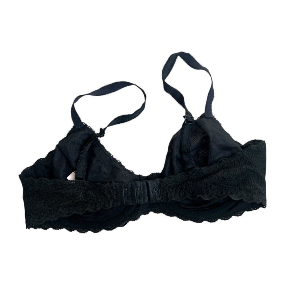 Victoria’s Secret Dream Angels Unlined Demi Bra Black Lace 34D EUC - Picture 2 of 6